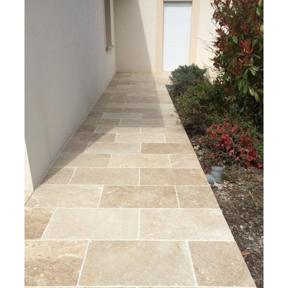 Classic tömített "Cross Cut" Travertin  mészkőlap, 40,6 x 61 x 1,2 cm