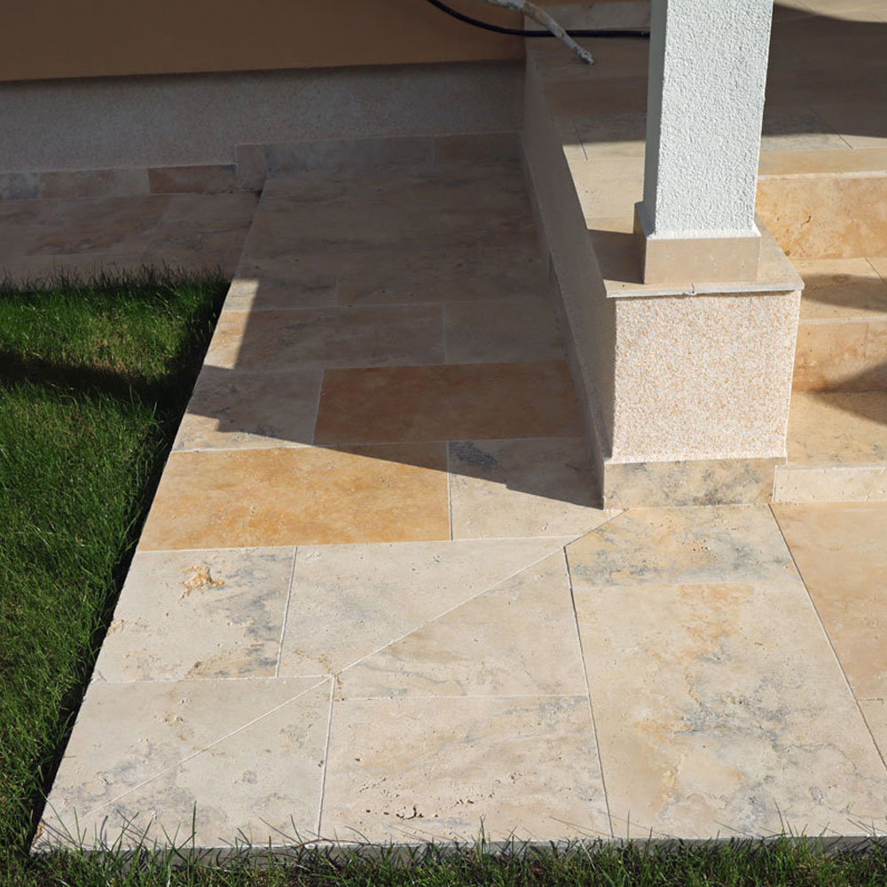 Classic Country Travertin mészkőlap, 40,6 x 61 x 1,2 cm