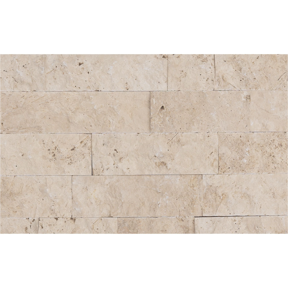 Klasszik travertin, roppantott, 10 x vh x 2 cm