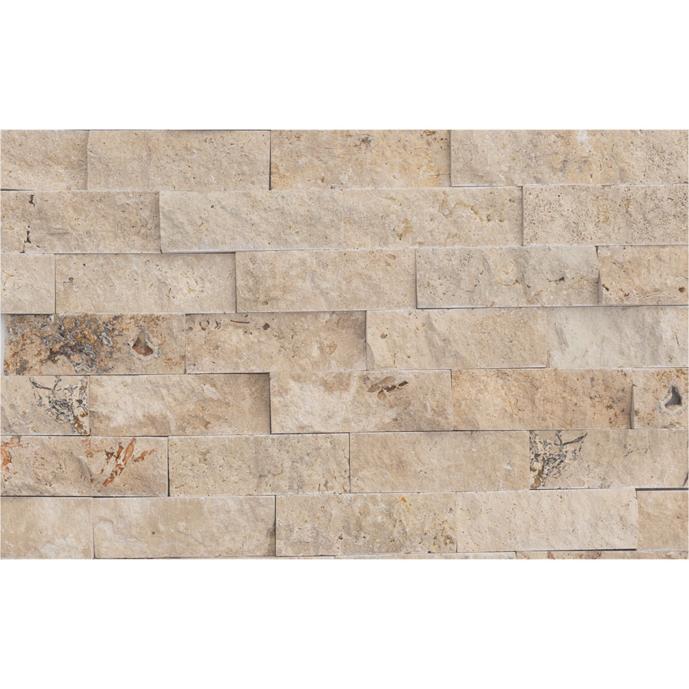 Roppantott rusztikus travertin, 5 x 15 x 2 cm