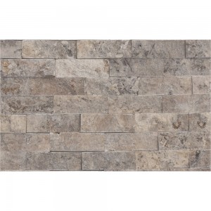 Silver Travertin, hasított mészkő, 5 x 15cm