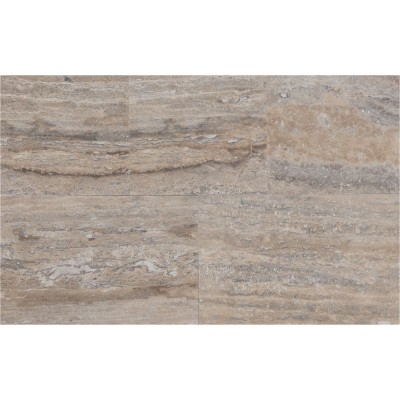 Silver "Vein Cut" Travertin, tömített, 30 x vh x 1,2 cm