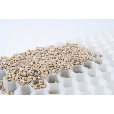ECCOgravel kavicsstabilizáló rács - 3 cm, fehér, 160 × 120 cm