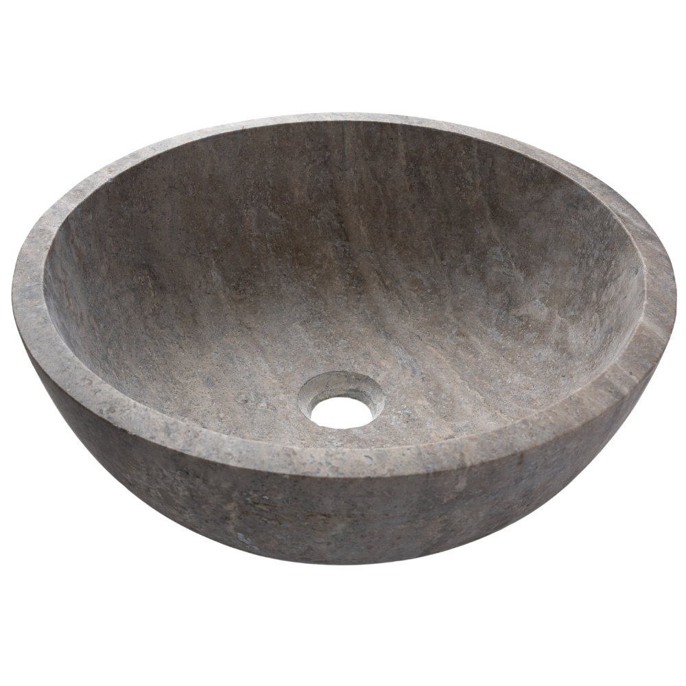 Kő mosdókagyló silver travertin