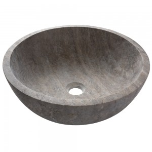 Kő mosdókagyló silver travertin