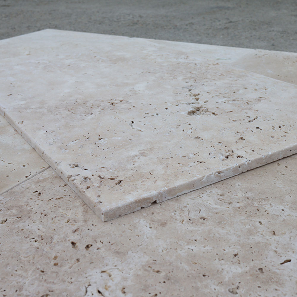 Classic Travertin, rusztik mix mészkőlap, 40,6 x 61 x 1,2 cm