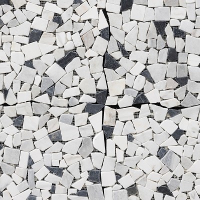 Fekete-fehér puzzle mozaik, 30x30 cm