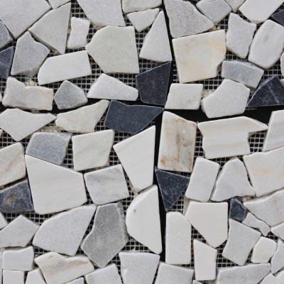 Fekete-fehér puzzle mozaik, 30x30 cm