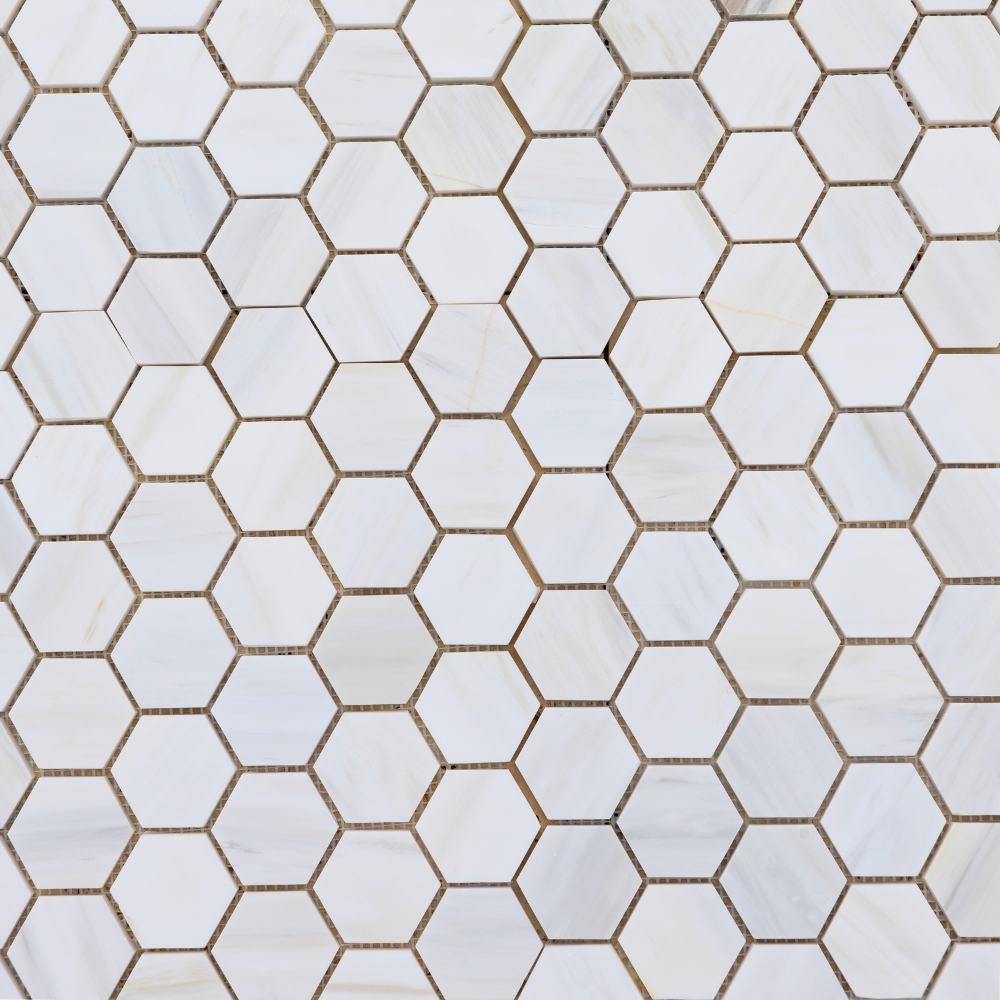 Hatszögű Mugla mozaik, 30x30 cm