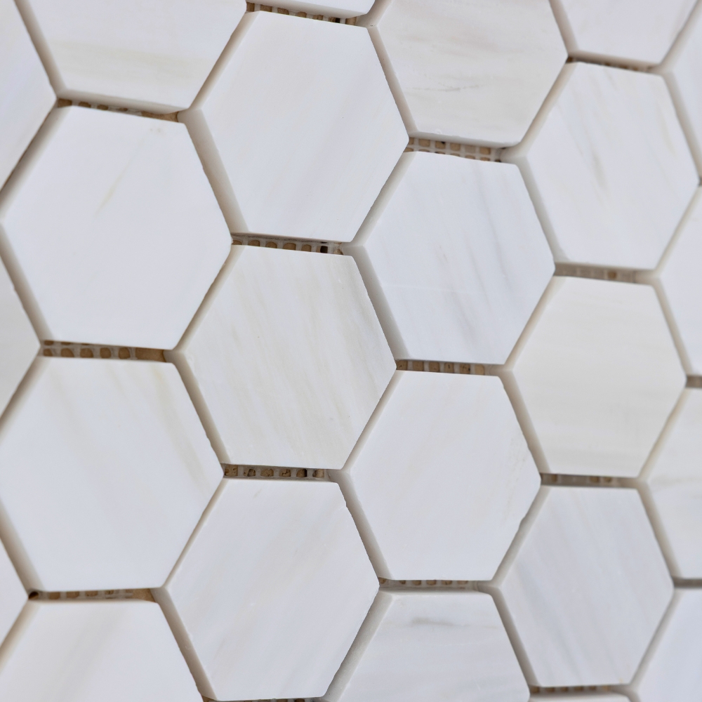 Hatszögű Mugla mozaik, 30x30 cm