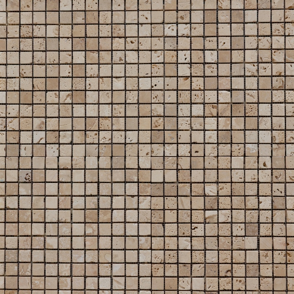 Klasszikus travertin mozaik, 30x30 cm