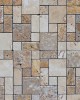 Római travertin mozaik, 30x30 cm