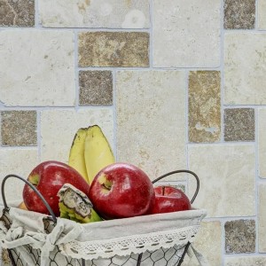 Római travertin mozaik, 30x30 cm