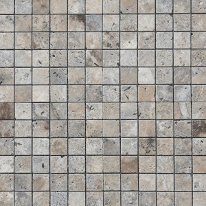 Silver travertin mozaik, 30x30 cm