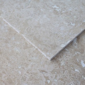 Classic tömített travertin mészkőlap, 61 x 61 x 1,2 cm