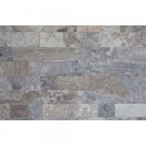 Silver Travertin, antikolt csíkok, 10 x vh x 1 cm