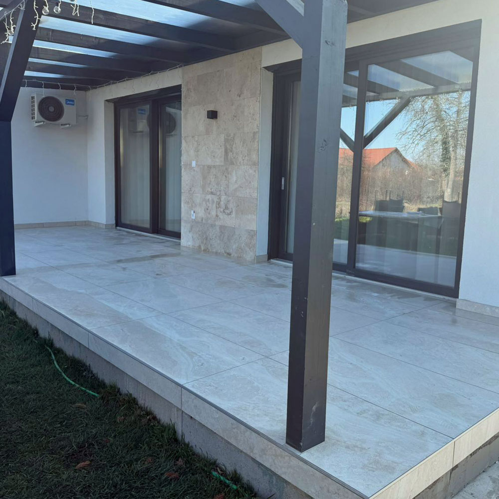 Classic Travertin, rusztik mix mészkőlap, 40,6 x 61 x 1,2 cm